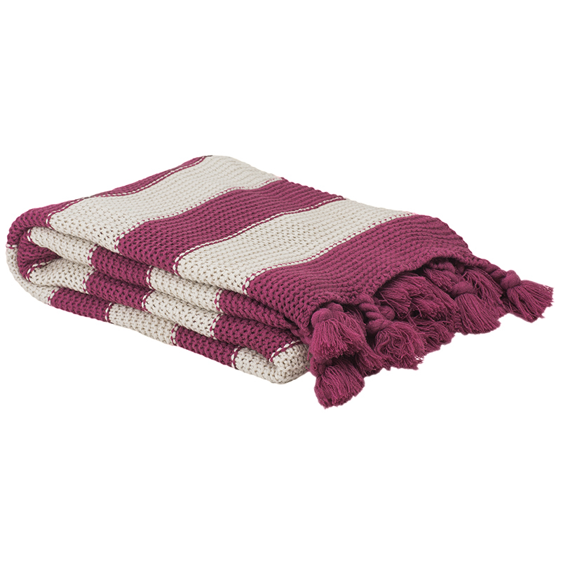 Bambury Madison Throw Rug (Berry)