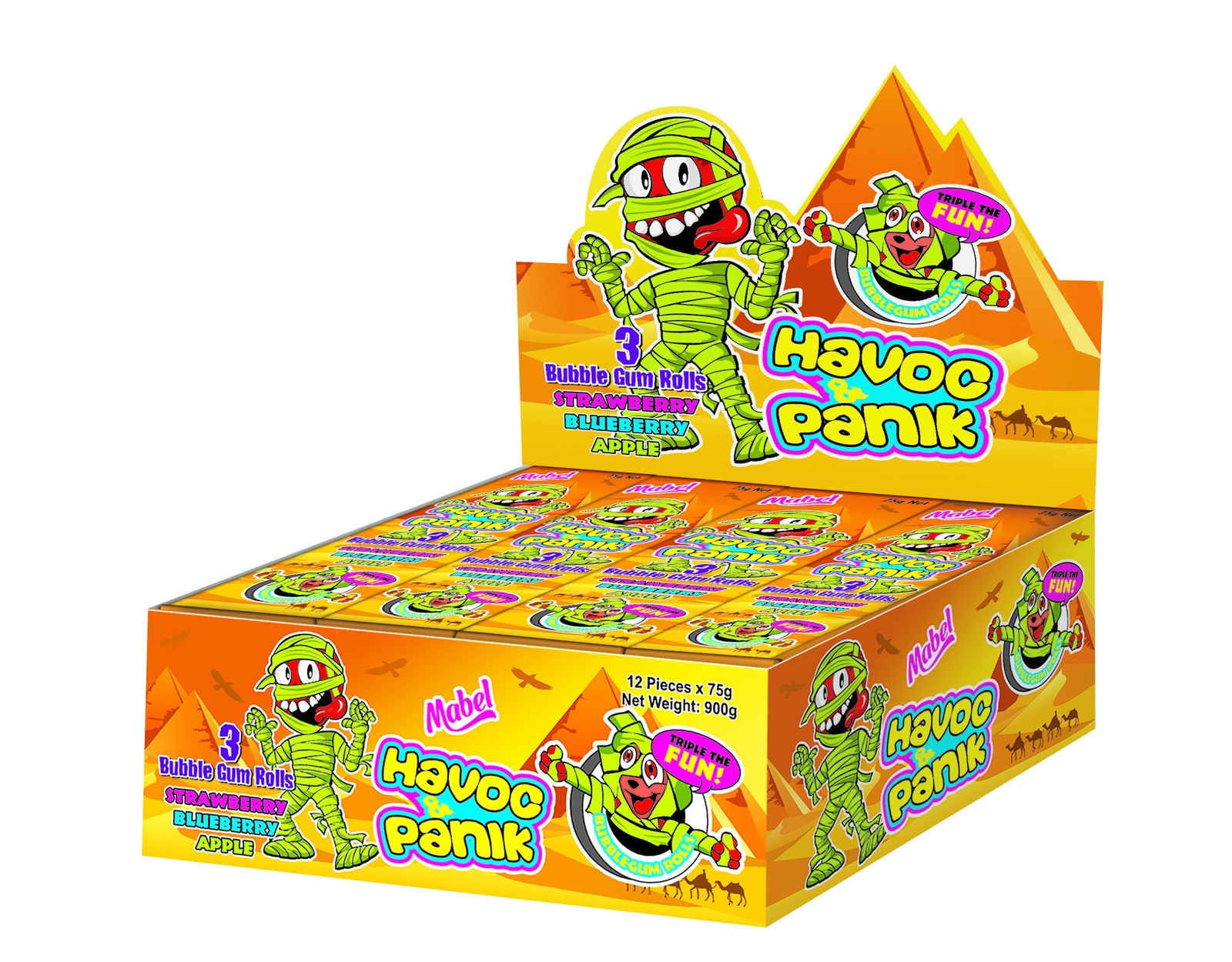 Havoc & Panik Bubble Gum Rolls 36pk image