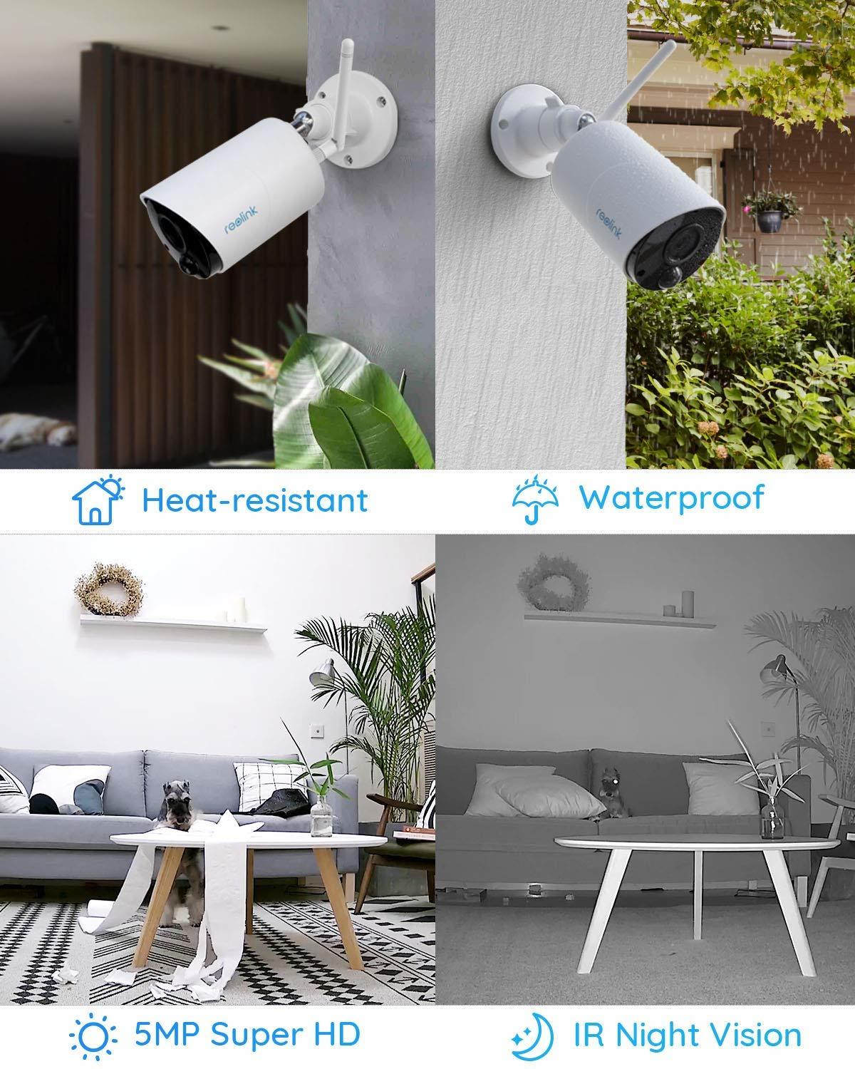 Reolink: Argus Eco Wire-Free Rechargeable Battery or Solar Powered Security Camera image