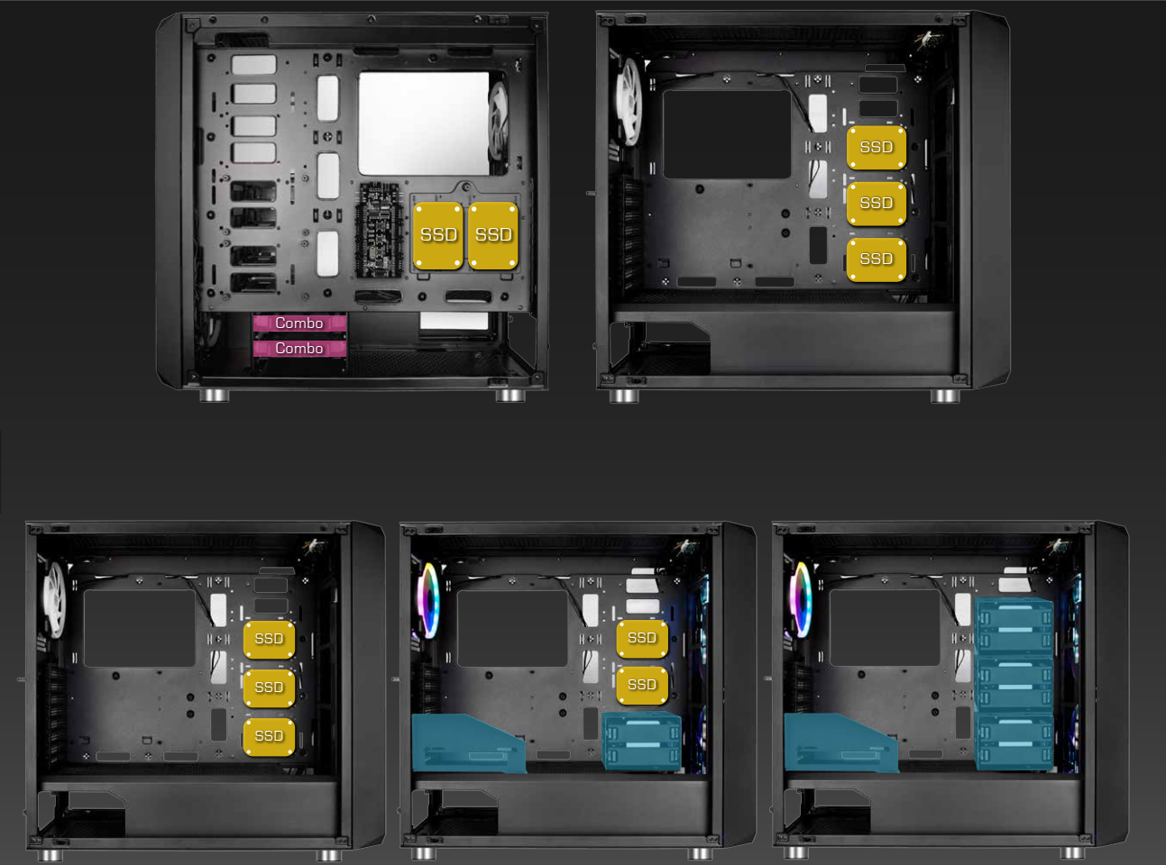 Xigmatek Zest Tempered Glass Mid Tower Case