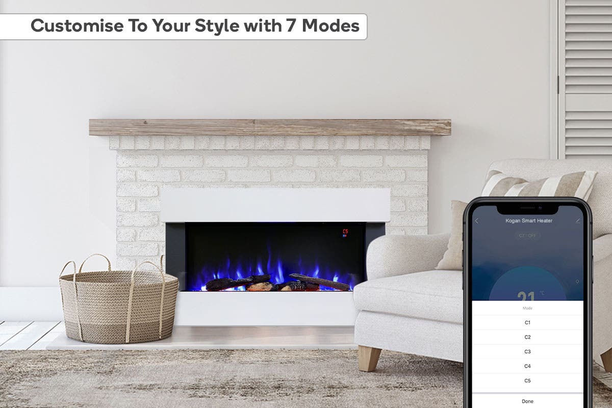 Buy Kogan SmarterHome 2000W Multi-Colour Flame Effect Heater at Mighty Ape  NZ