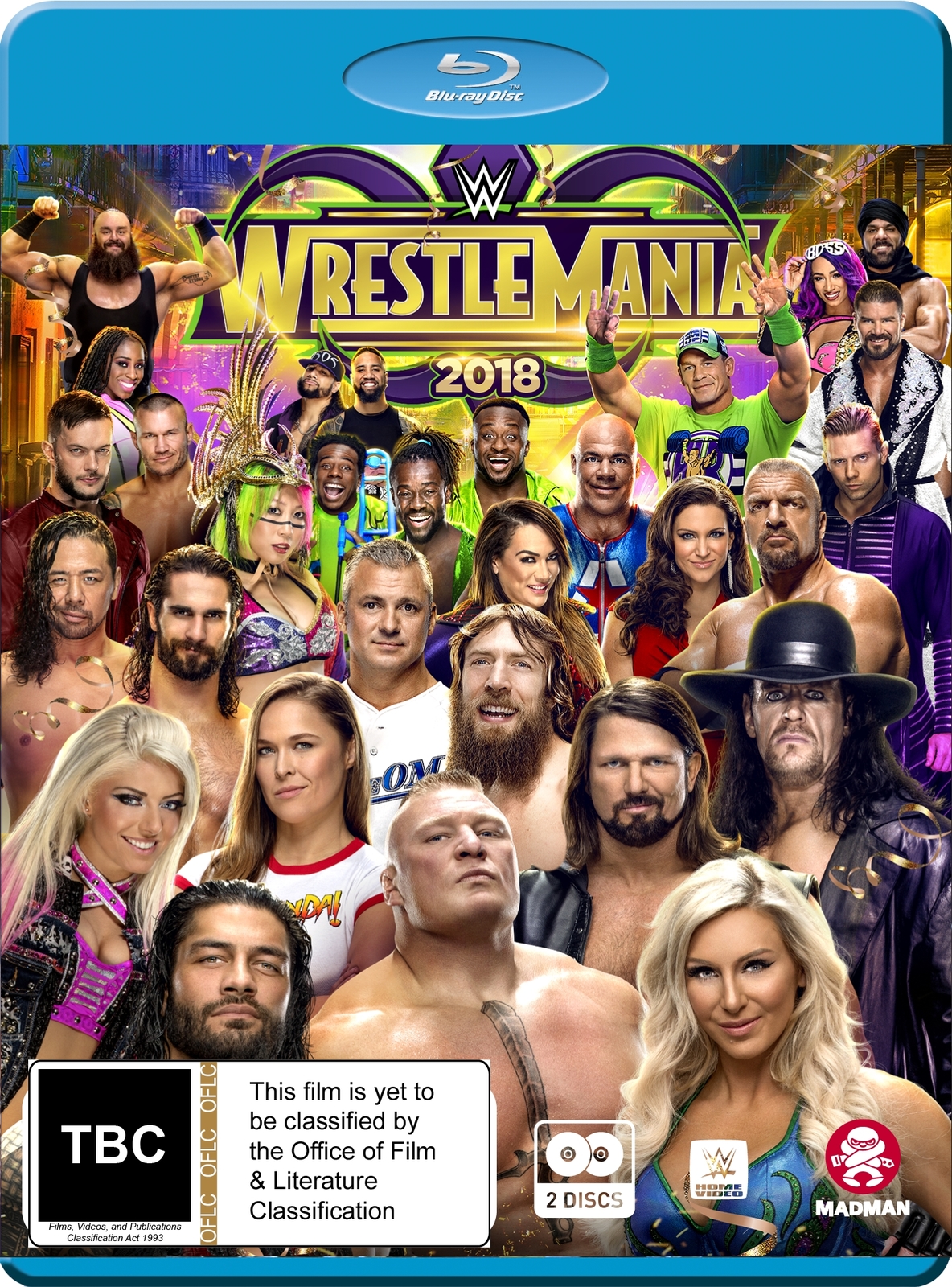 WWE: Wrestlemania 34 on Blu-ray