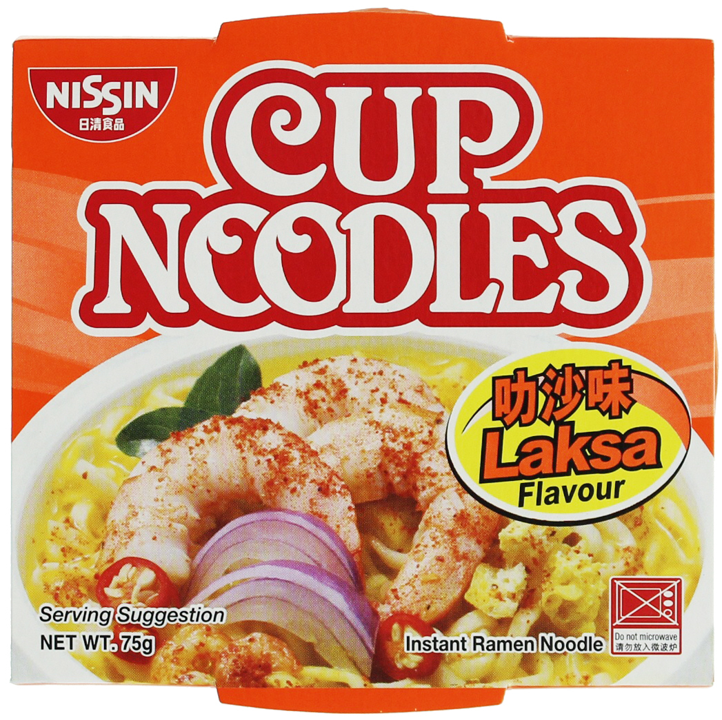 Nissin Laksa Cup Noodles 75g - 12 pack image