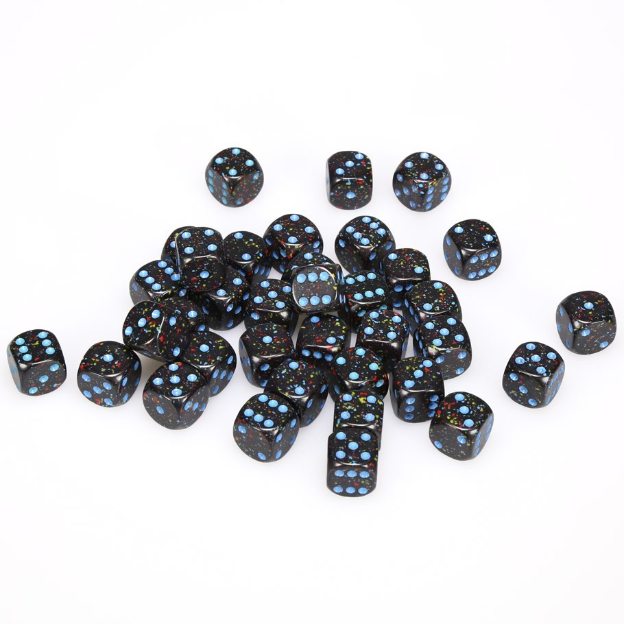 Chessex: D6 Speckled Cube Set (12mm) - Blue Stars image