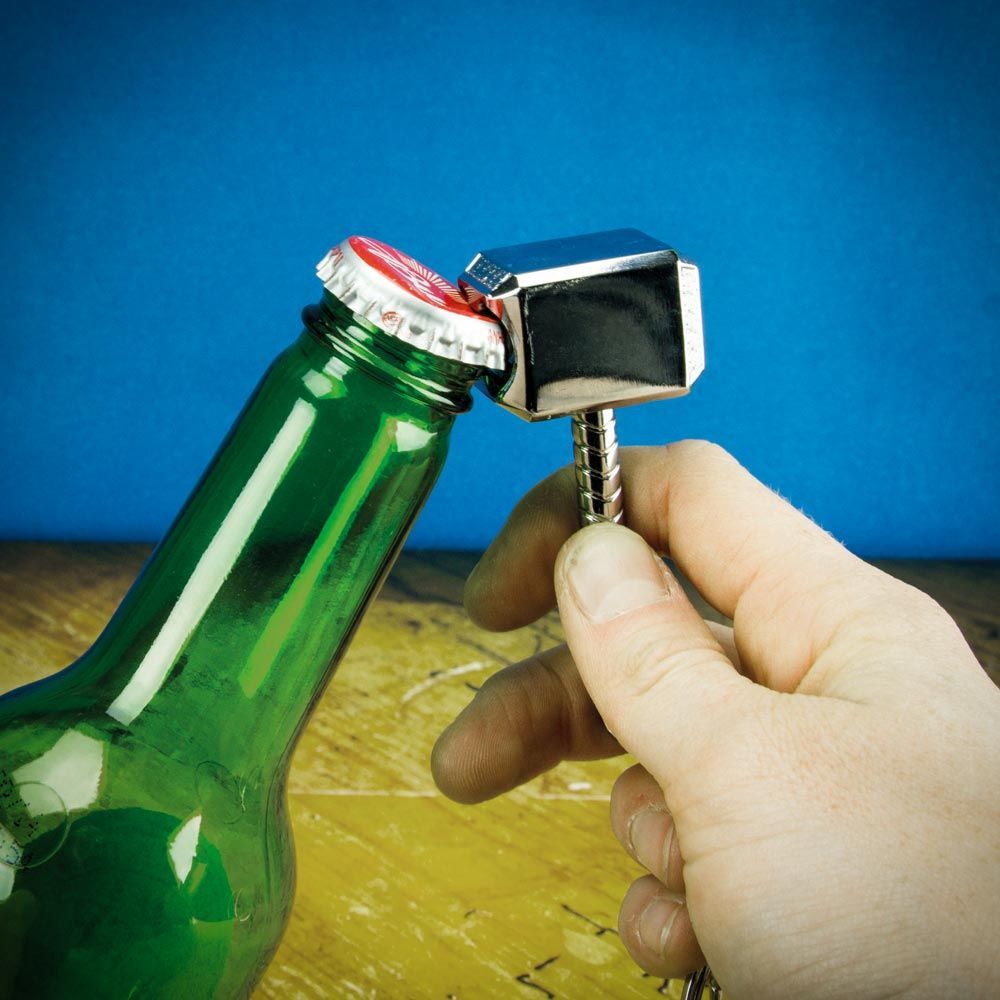 Thor's Hammer Bottle Opener Keyring