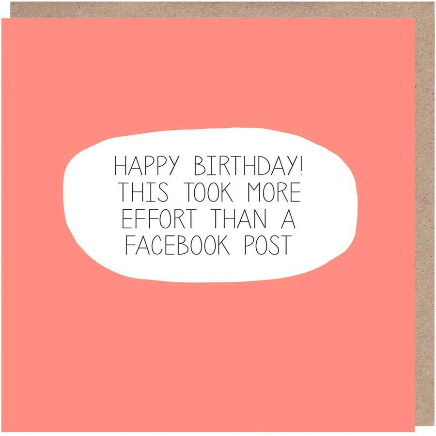 Colourblock: Facebook Birthday Card