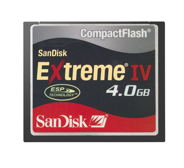 SanDisk Compact Flash Extreme IV 4096MB (4GB)  Memory image