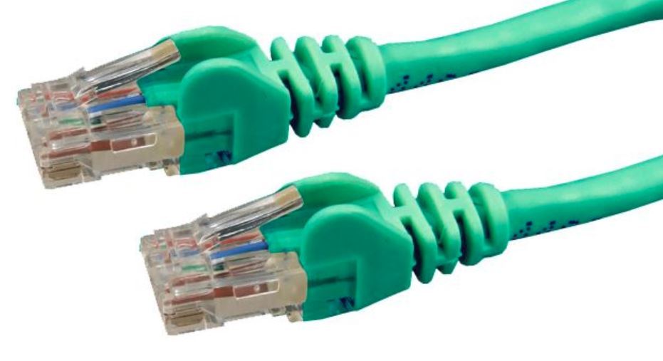 DYNAMIX Cat6 UTP Patch Lead (T568A Specification) 250MHz Slimline Snaggles Moulding - Green (5m) image