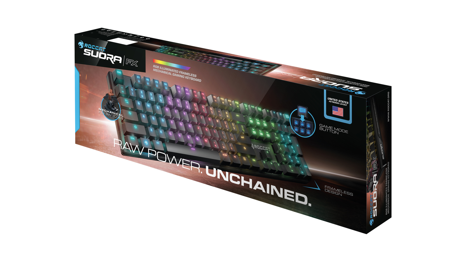 ROCCAT Suora FX - RGB Illuminated Frameless Mechanical Gaming Keyboard image