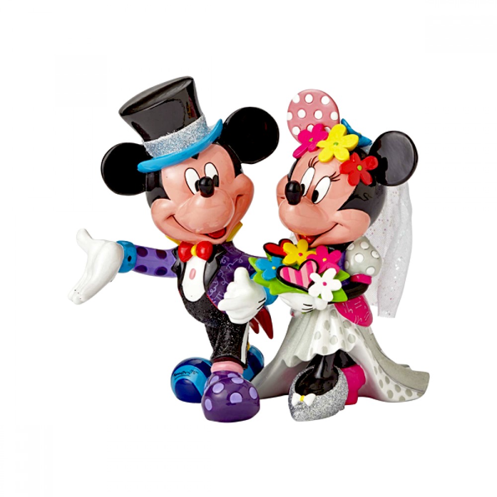 Romero Britto - Mickey & Minnie Wedding Figurine