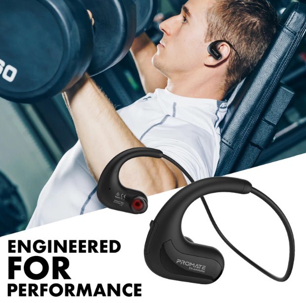 Promate: Sports Wearable Bluetooth Headset - Black