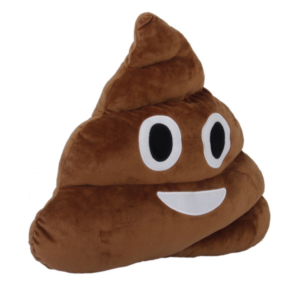poop emoji pillow