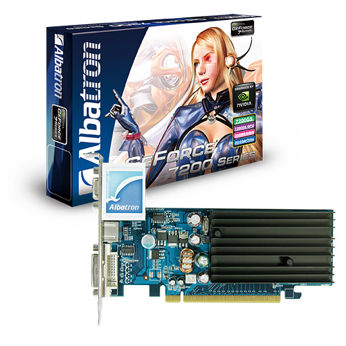 ALBATRON 7200GS 128MB DDR2 TV OUT PCIE image