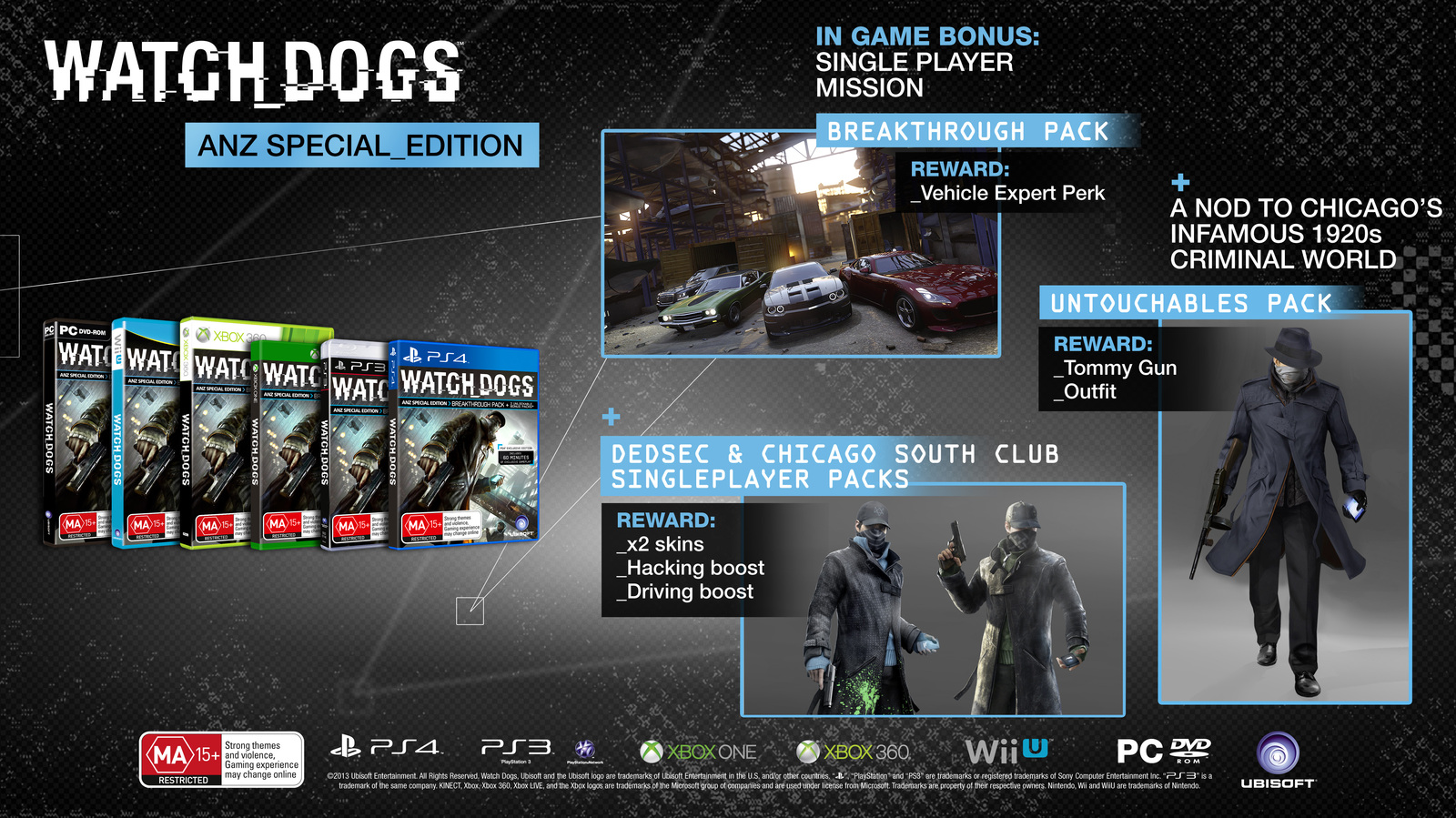 Watch Dogs ANZ Special Edition on X360