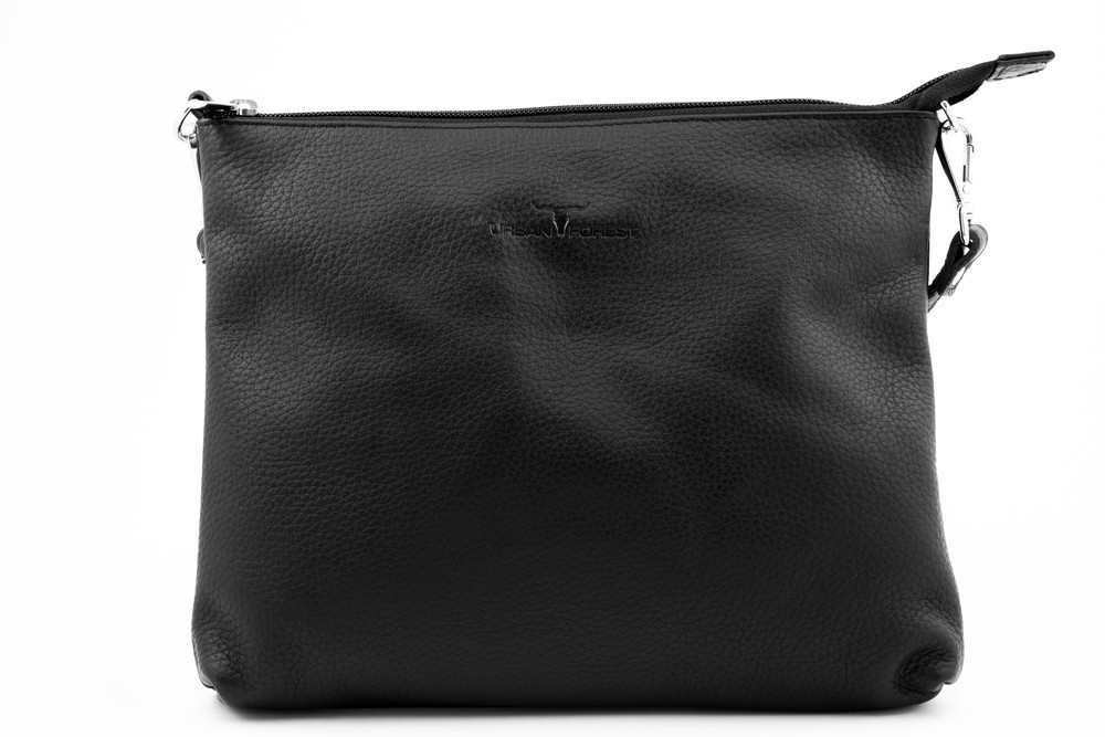 Urban Forest: Emma Leather Sling Bag - Black image