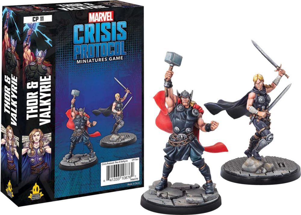 Marvel Crisis Protocol Miniatures Game Thor and Valkyrie Expansion image