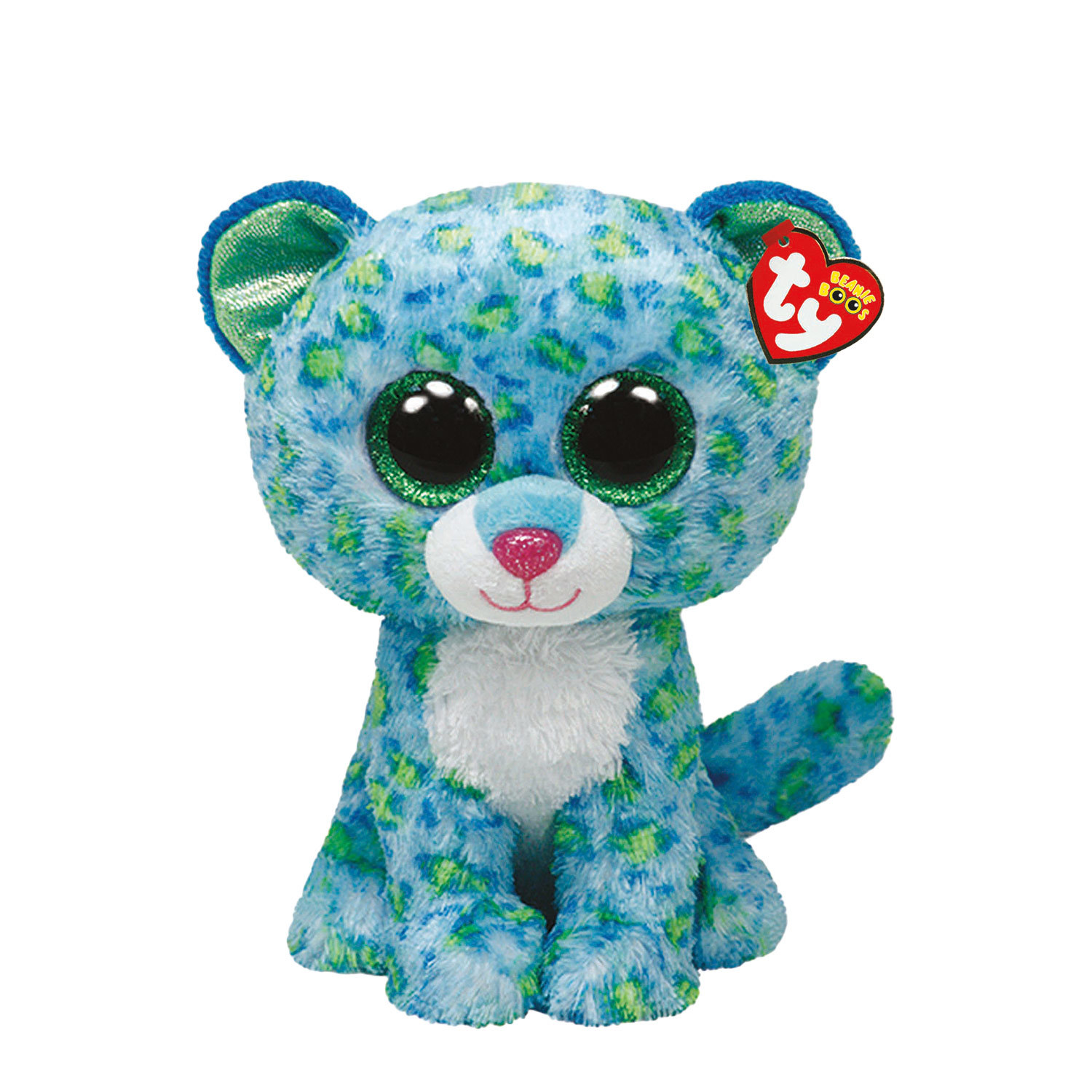 Buy Ty: Beanie Boo - Leopard Blue Medium at Mighty Ape NZ