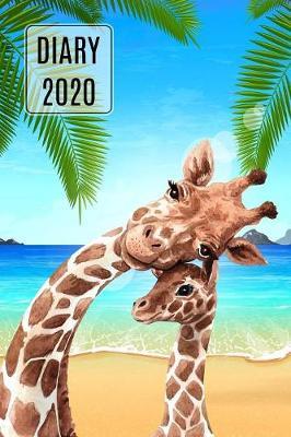 2020 Daily Diary Journal, Giraffes On Beach by Paper Pony Planners image
