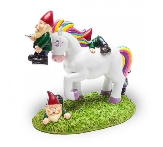 BigMouth Unicorn Gnome Massacre Garden Gnome