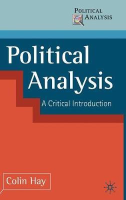Political Analysis by Colin Hay image