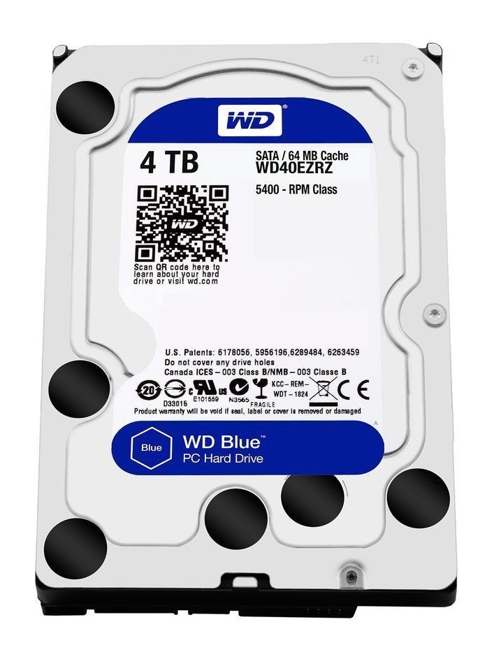 4TB WD Blue 3.5" 5400RPM SATA HDD