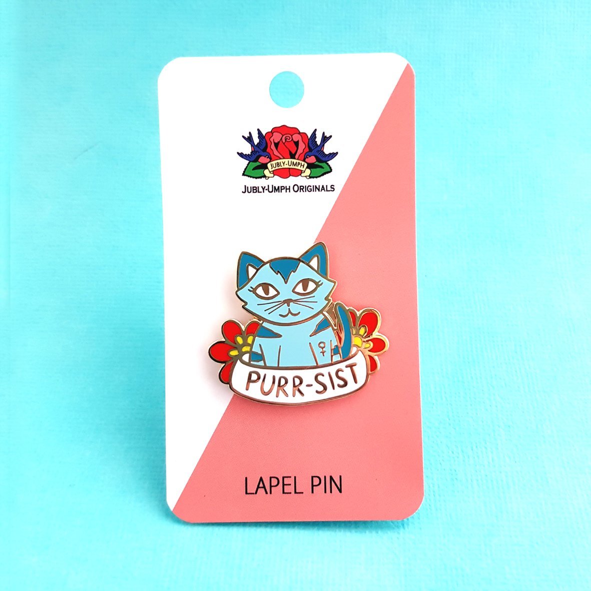 Jubly-Umph Purr-sistence Kitty Lapel Pin image