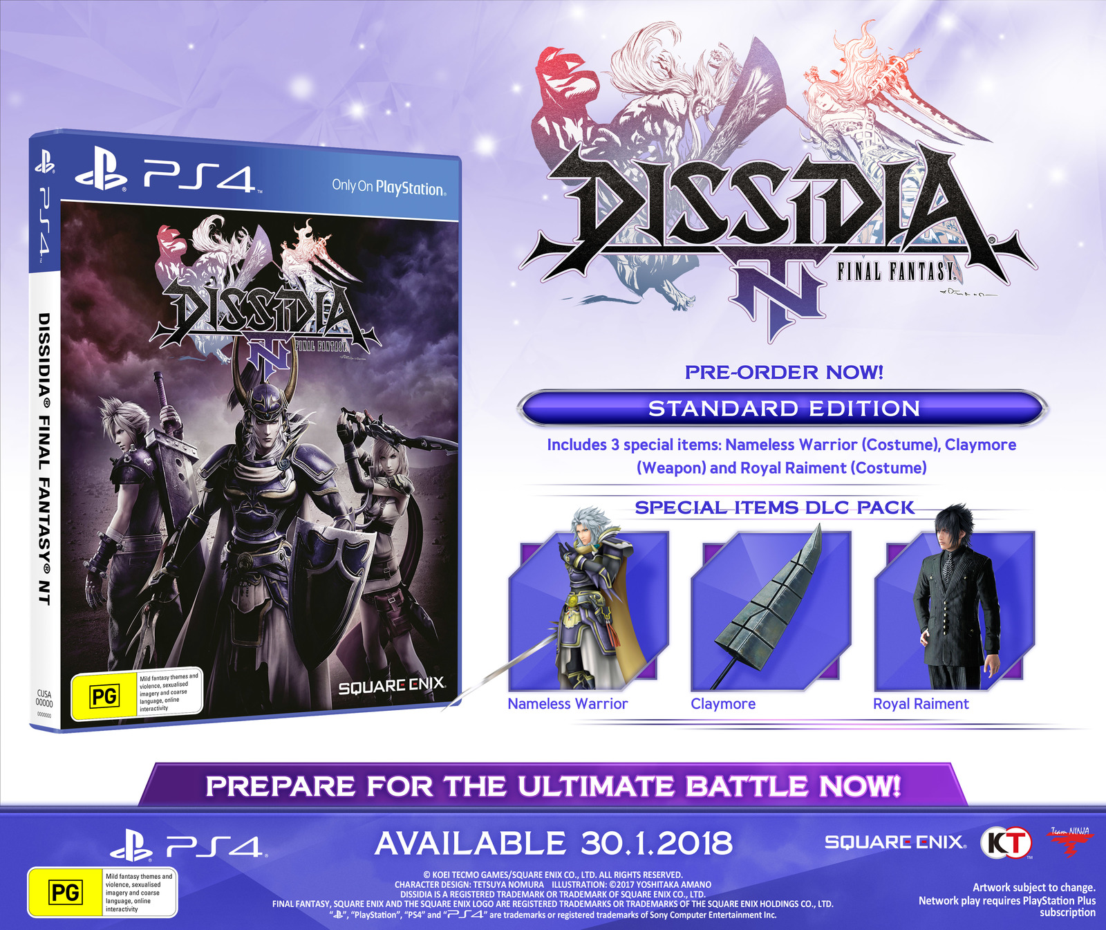 Dissidia Final Fantasy NT for PS4 image