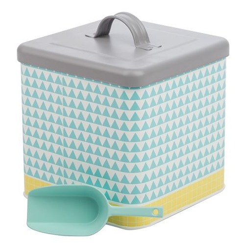 Urban Laundry Powder Container Aqua/Yellow at Mighty Ape Australia