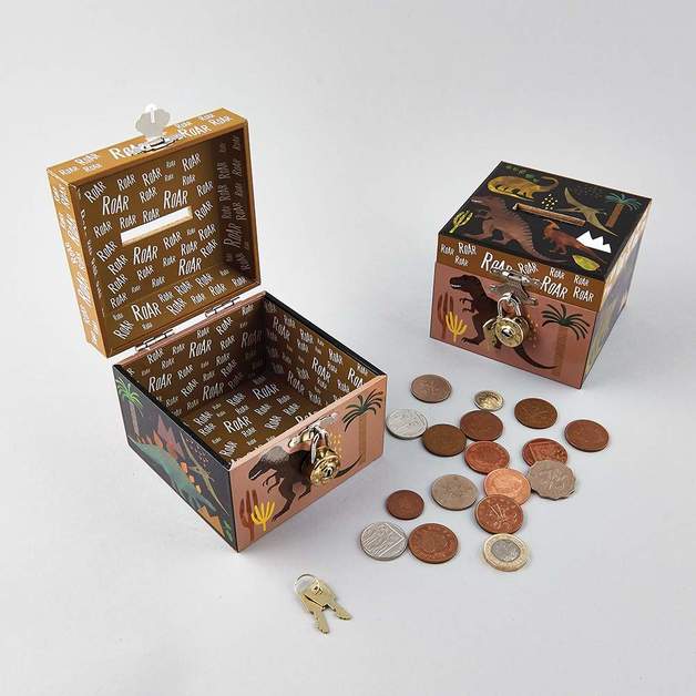Dinosaur Lockable Money Box at Mighty Ape NZ
