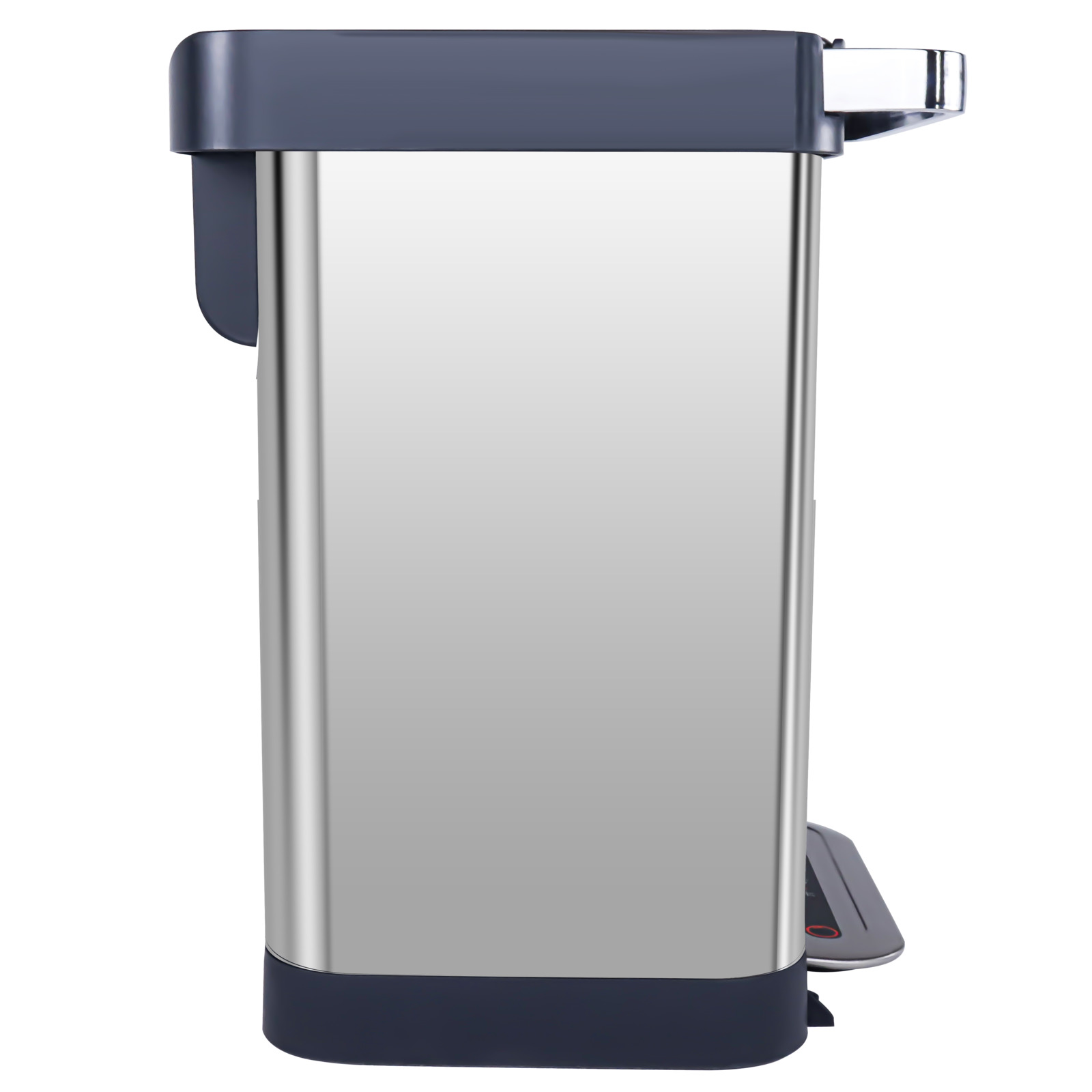 Fraser Country 40L Trash Compactor Rubbish Bin Silver at Mighty