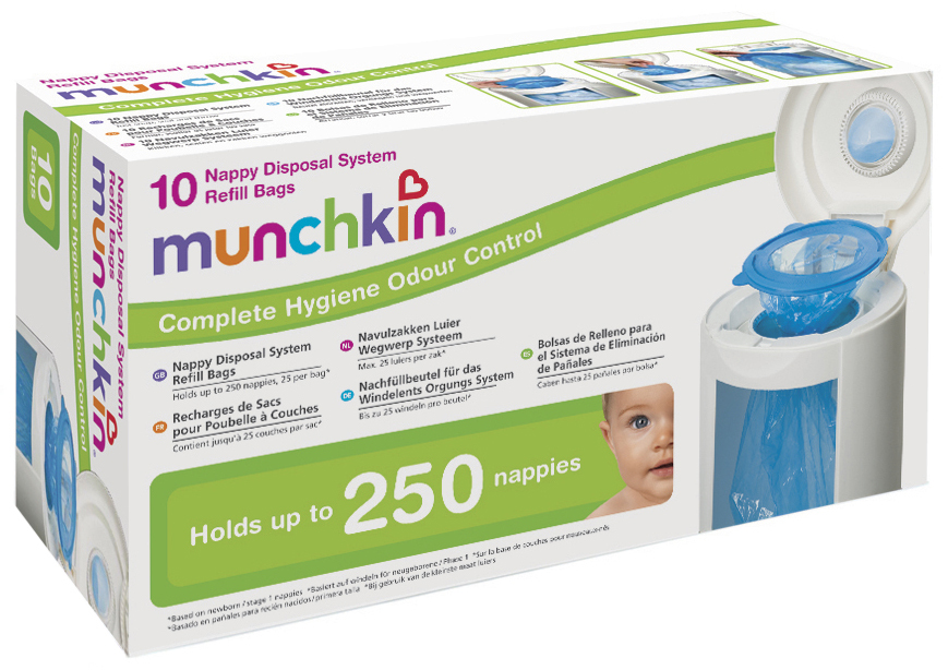 Buy Munchkin Nappy Disposal Refill Bags 10 Pack at Mighty Ape NZ