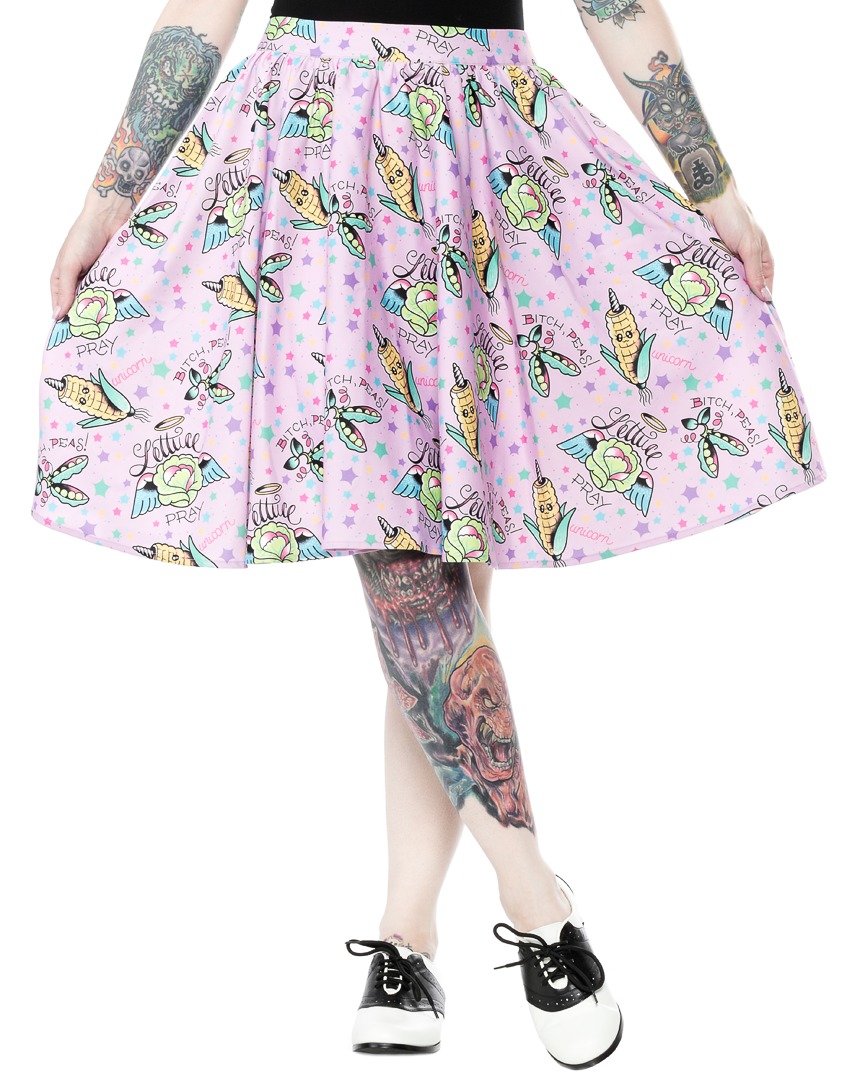 Sourpuss Pun With Food Sweets Skirt (Size XL) image