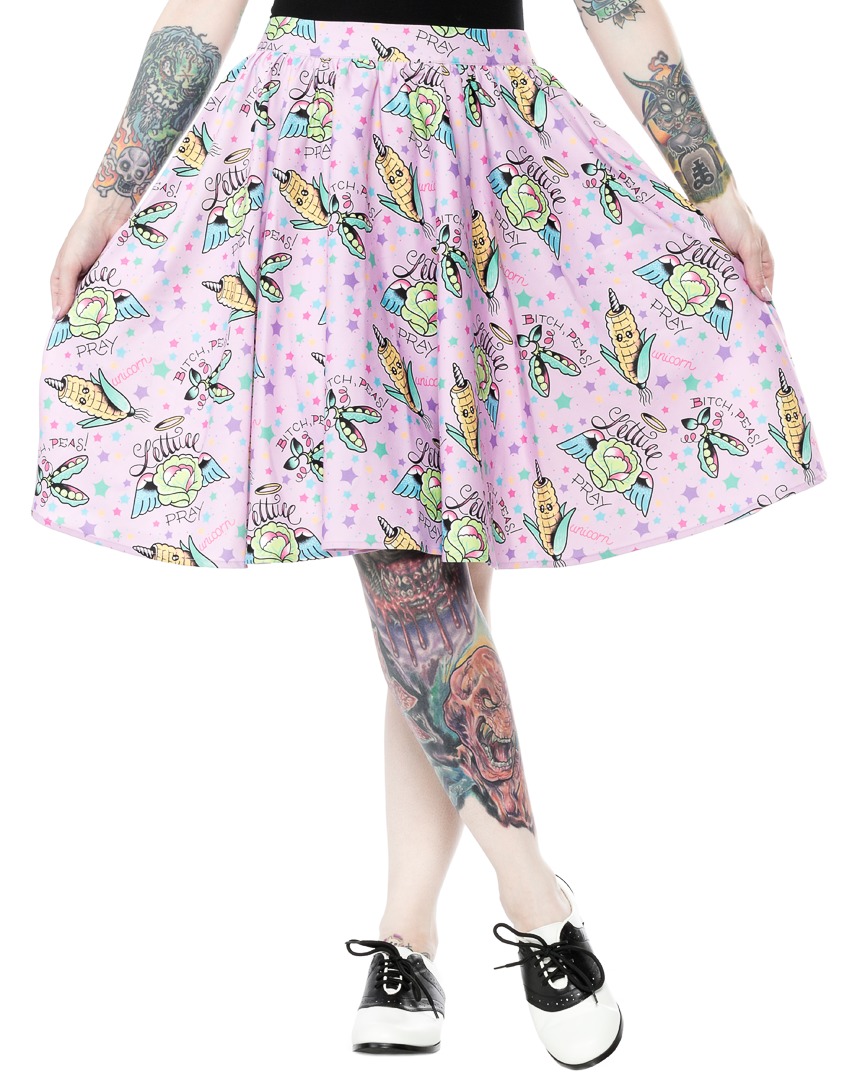 Sourpuss Pun With Food Sweets Skirt image