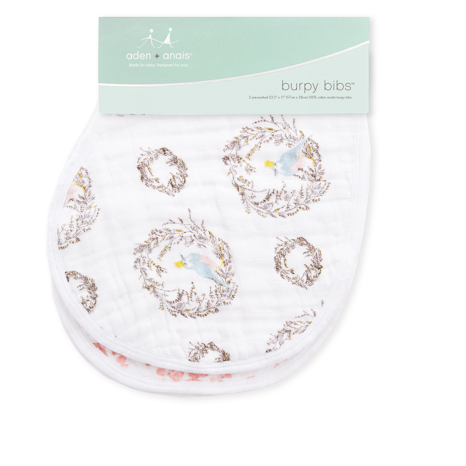 Aden+ Anais: Classic Burpy Bib - Birdsong (2 Pack) image