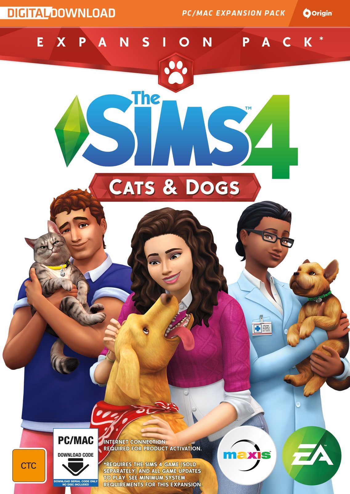 The Sims 4 Cats and Dogs (Code in Box) for PC Games image