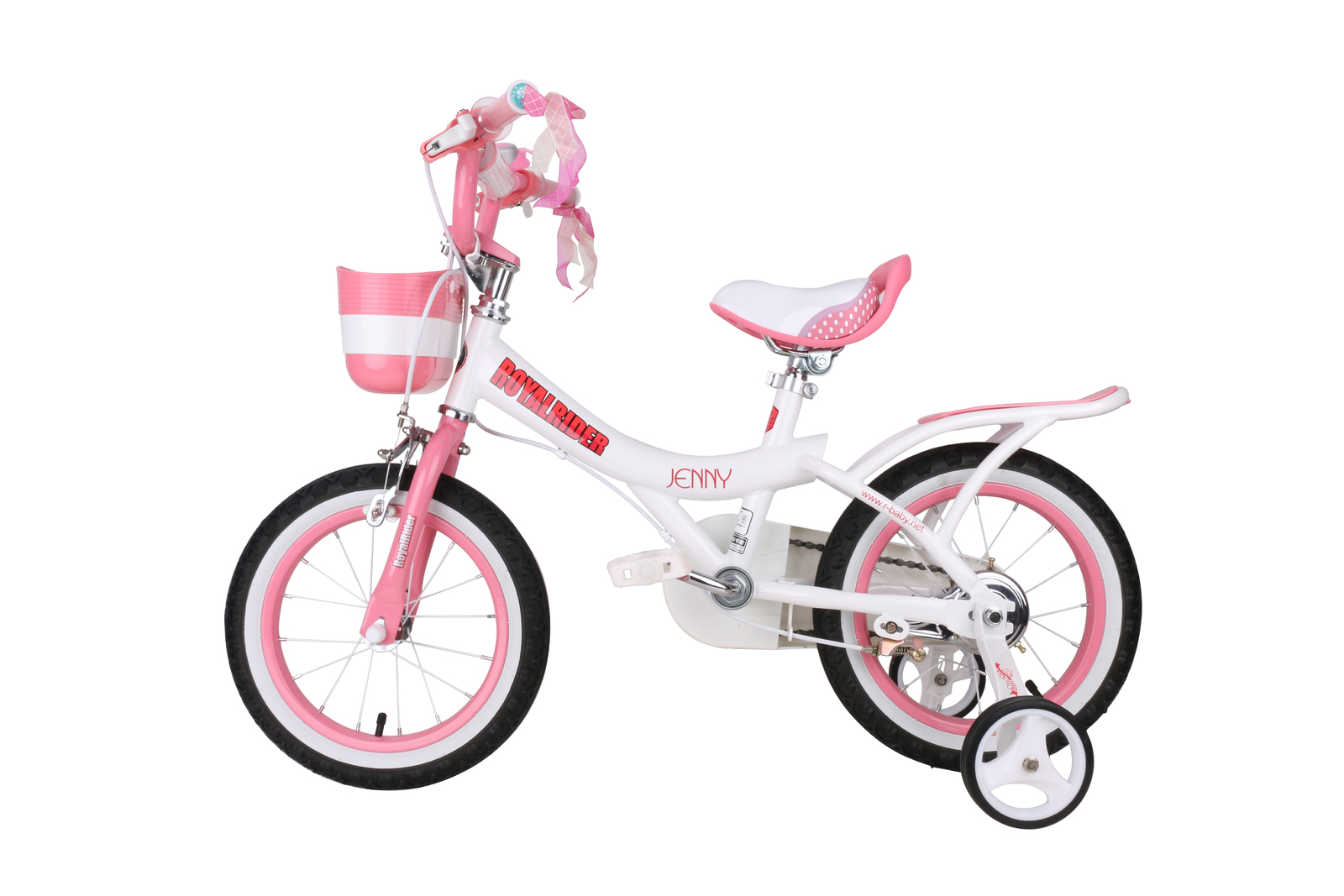 RoyalBaby: Jenny G-4 - 16" Girl's Bike (White) image