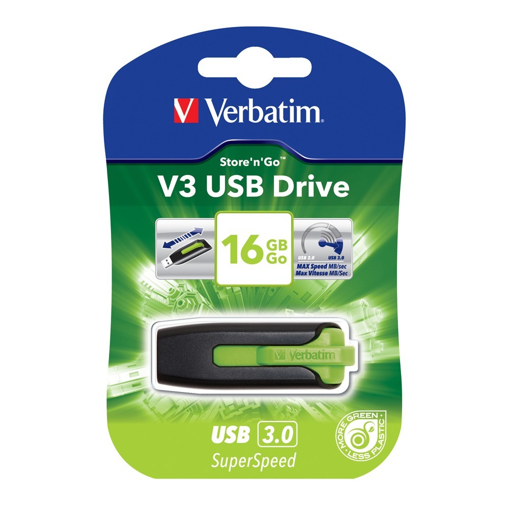 Verbatim Store'n'Go V3 USB 3.0 Drive - 16GB (Eucalyptus Green) image