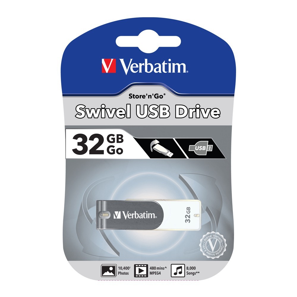 Verbatim Store'n'Go USB Drive Swivel - 32GB