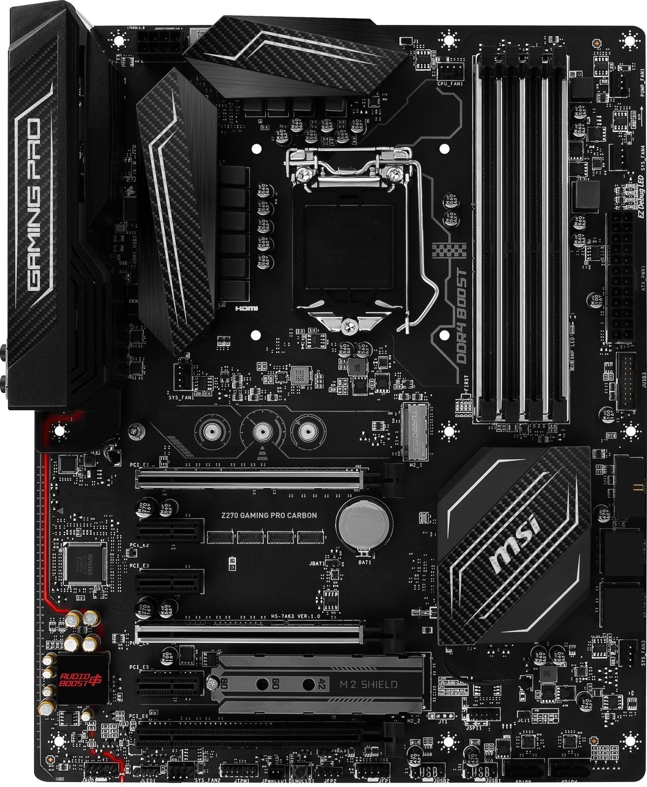 MSI Z270 Gaming Pro Carbon Motherboard image