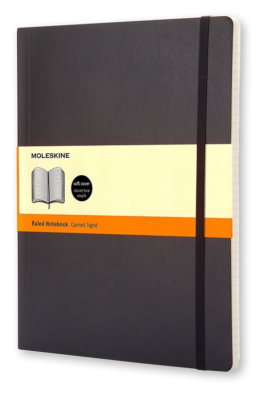 Moleskine: Classic X-Large Soft Cover Notebook Ruled - Black by Moleskine