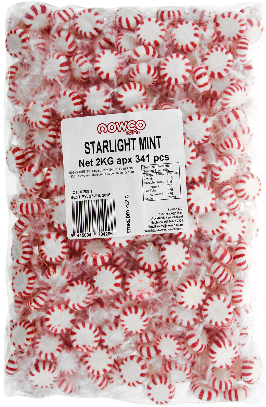 Nowco Starlight Mints Bulk Bag 2kg at Mighty Ape NZ