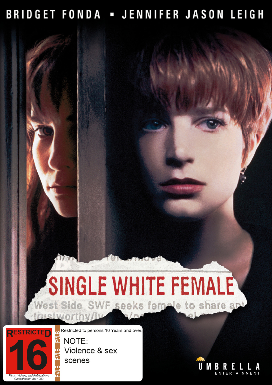 Single White Female on DVD image