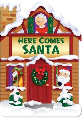 Christmas House Board Book Here Comes Santa image