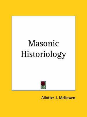 Masonic Historiology (1944) image