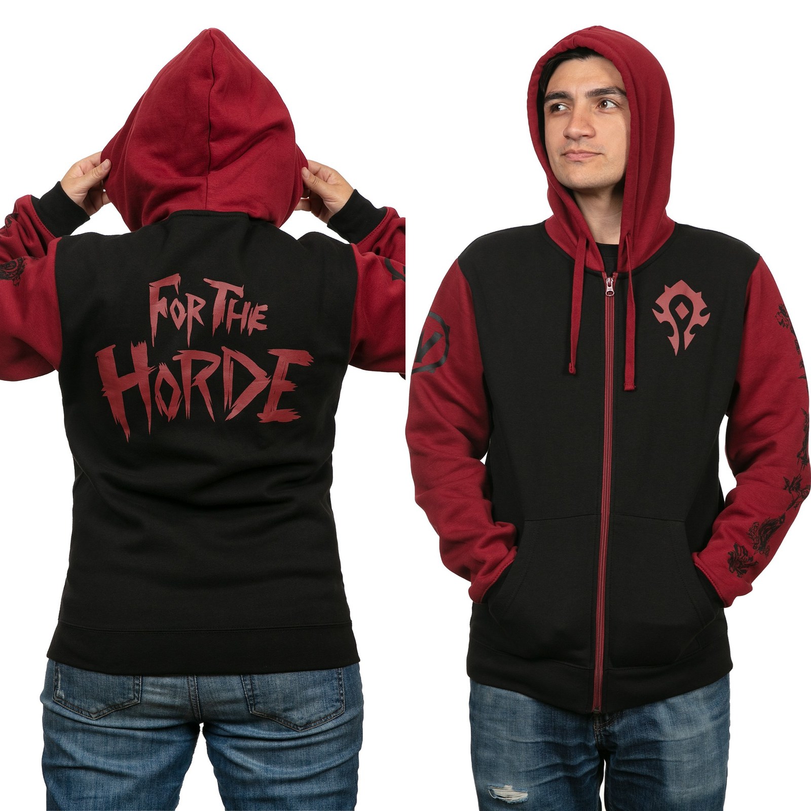 World of Warcraft Horde Pride Zip-Up Hoodie (XL)