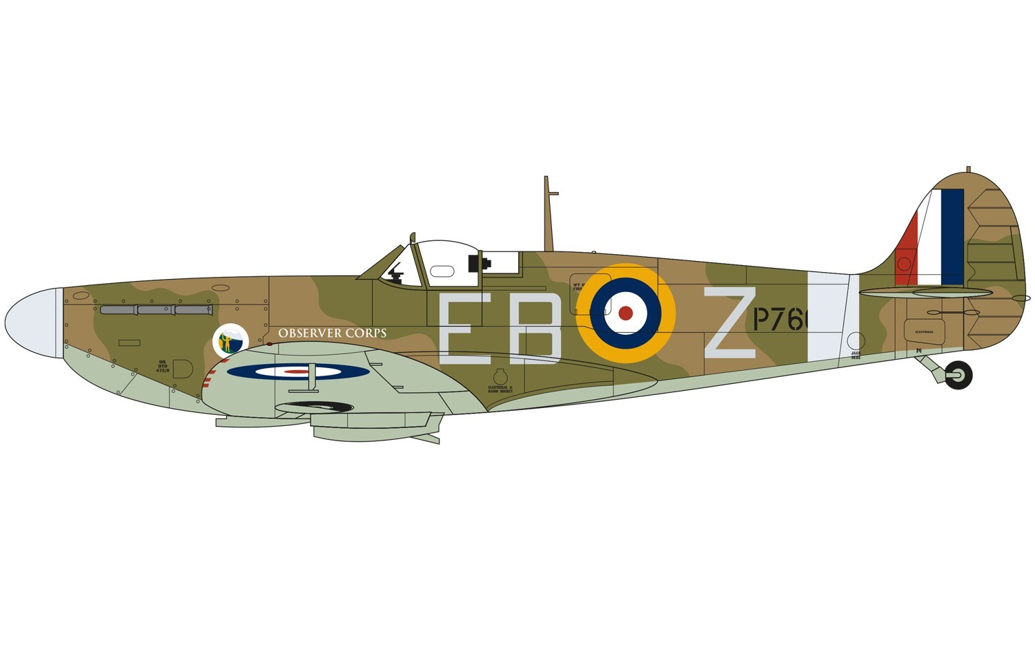 Airfix 1:72 Supermarine Spitfire Mk.VA - Model Kit image