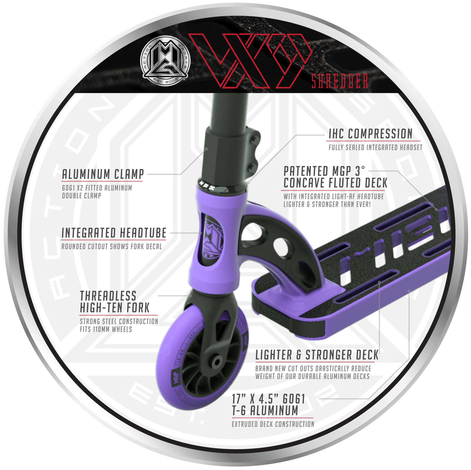 MADD Gear: VX9 Shredder Scooter - Purple image