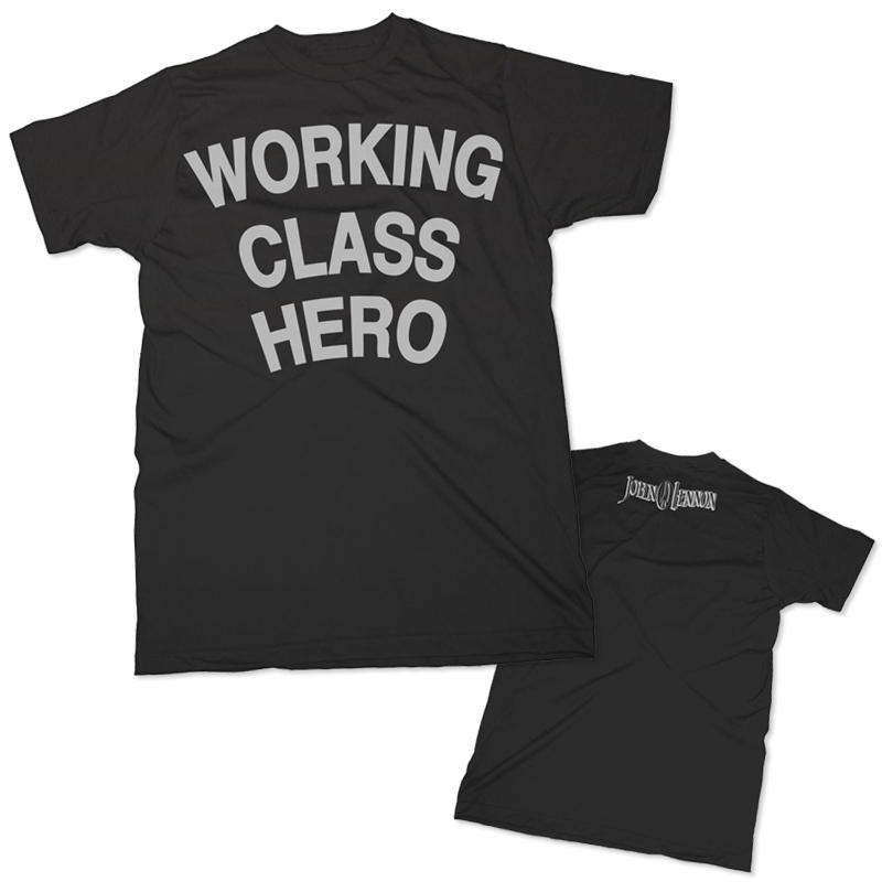 John Lennon: Working Class Hero - Black T-shirt (Small) image