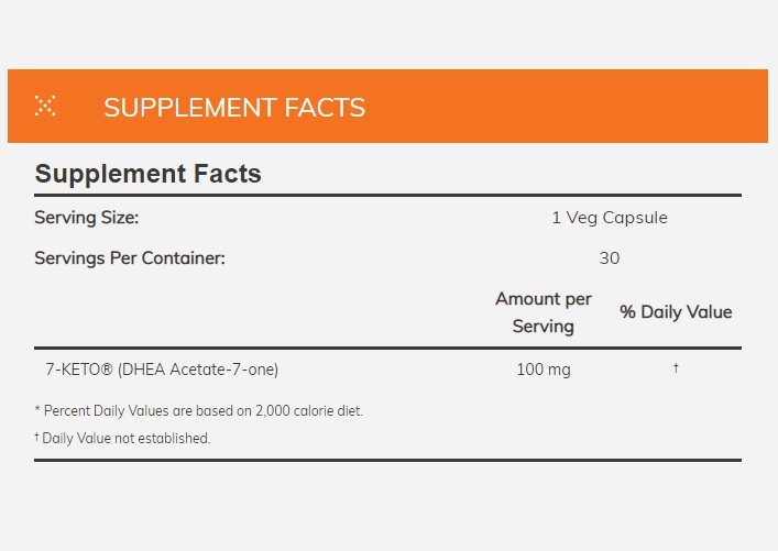 Now Foods 7-KETO (100mg) image