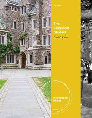The Confident Student by Carol C. Kanar image
